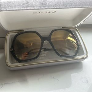 Elie Saab runway oversized ready to wear sunglasses.